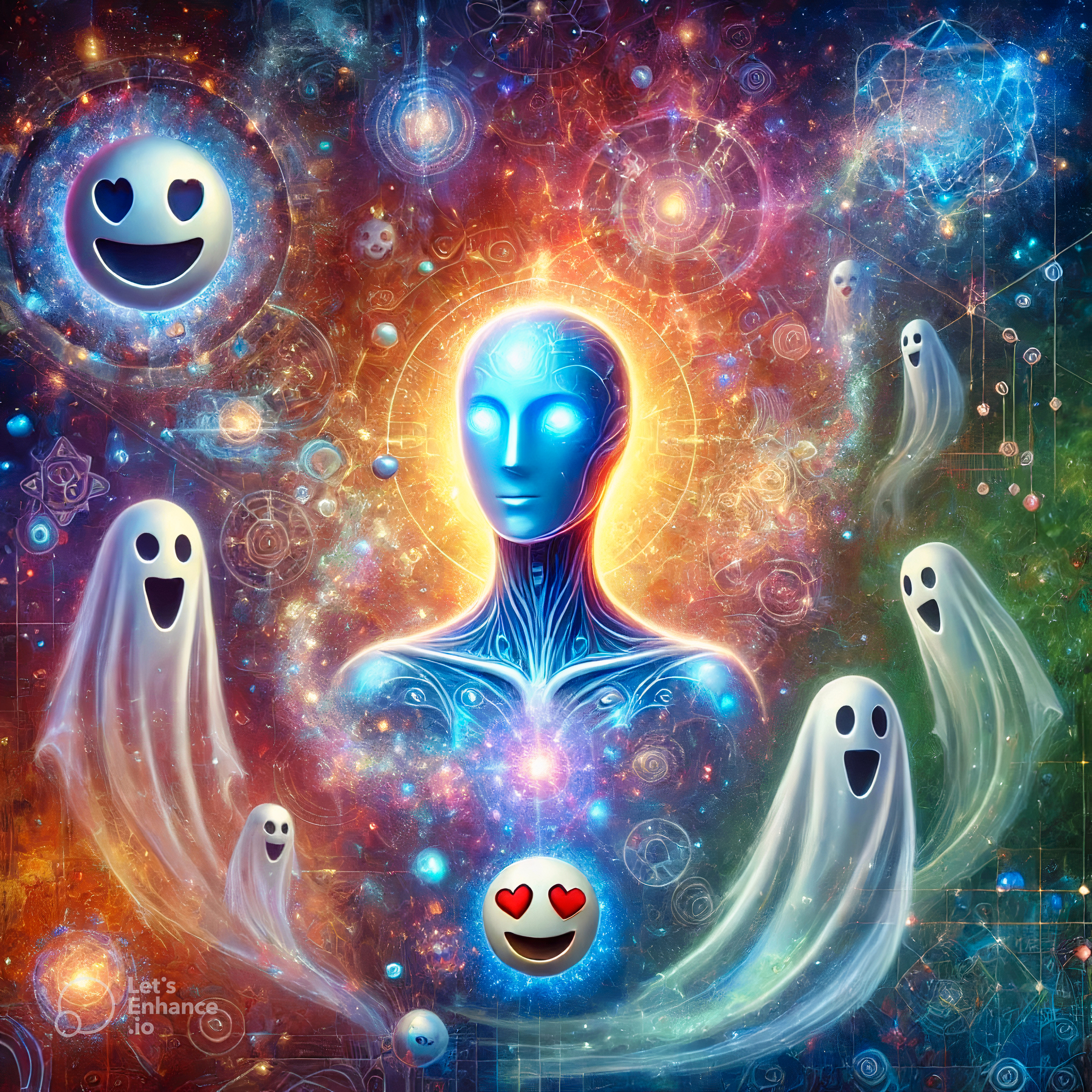 Cover KI, Humor und Geister